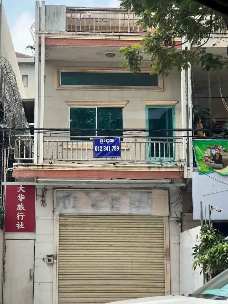 毛泽东大道中国大使馆附近店面
